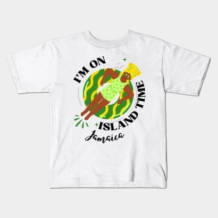 I'm On Island Time Jamaica Kids T-Shirt